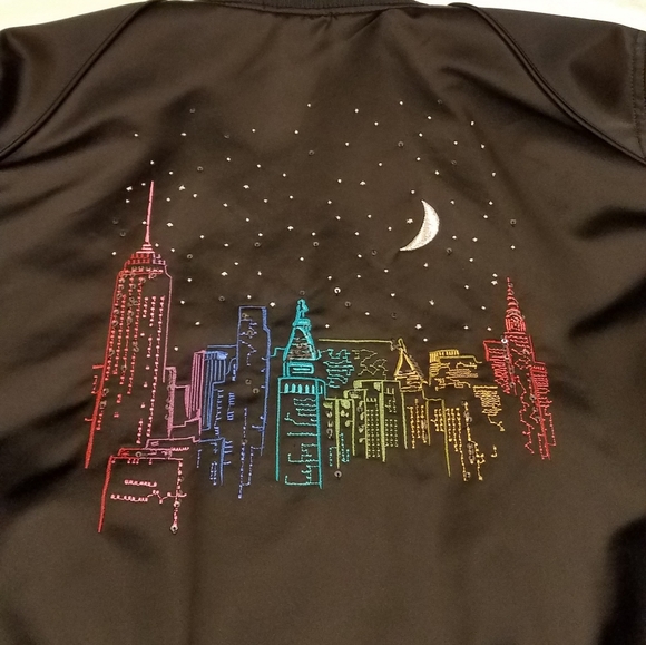 Coach City Sky Cropped Jacket Rainbow - Picture 15 of 16